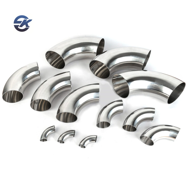 3A Stainless Steel Food Grade 304 316L Sanitary Pipe 90 Degree Weld Elbow